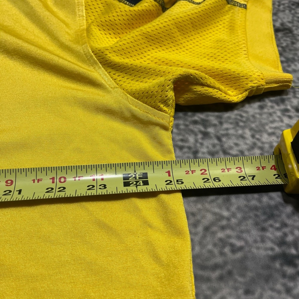 Tommy‎ Hilfiger Athletics Polo Shirt Mens XL Yellow Embroidered Vintage 90s Y2K - Picture 7 of 9